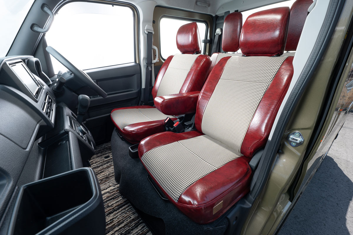 シートカバー  アンティーク千鳥　ボルドー