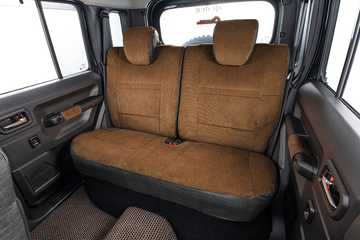 シートカバー  アンティークコーデュロイ ブラウンxヴィンテージブラック