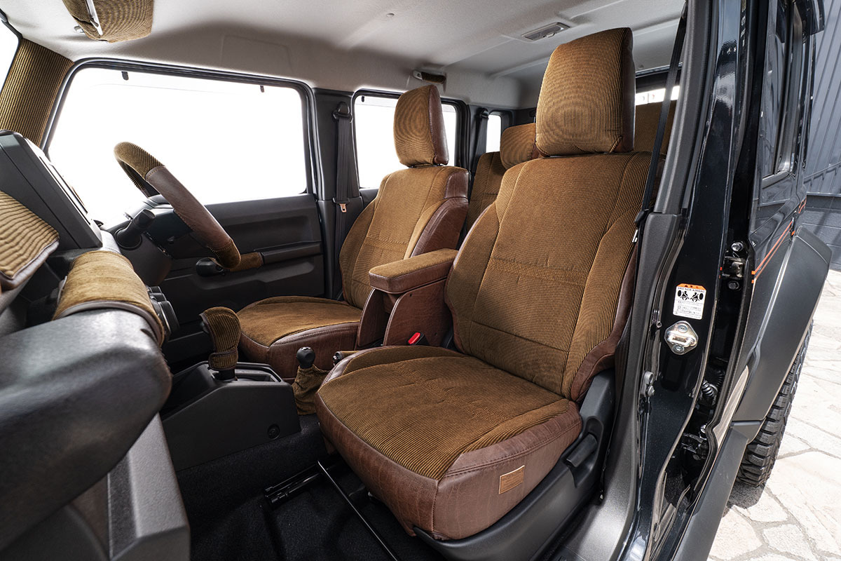 シートカバー  アンティークコーデュロイ ブラウンxヴィンテージブラウン