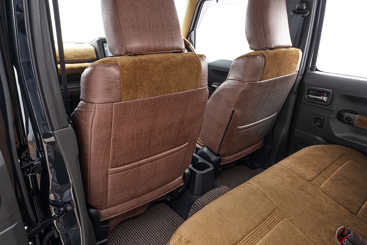 シートカバー  アンティークコーデュロイ ブラウンxヴィンテージブラウン