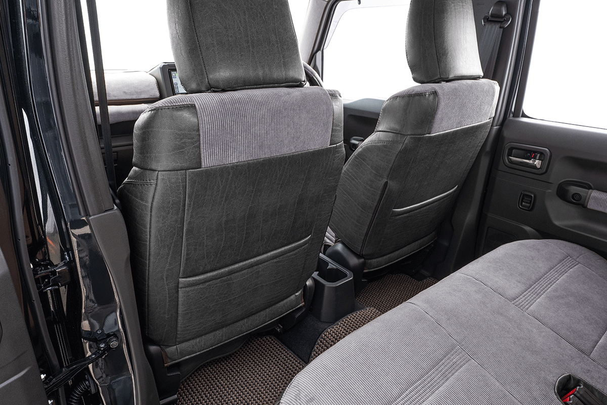 シートカバー  アンティークコーデュロイ グレーxヴィンテージブラック