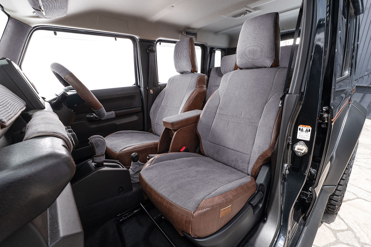 シートカバー  アンティークコーデュロイ グレーxヴィンテージブラウン