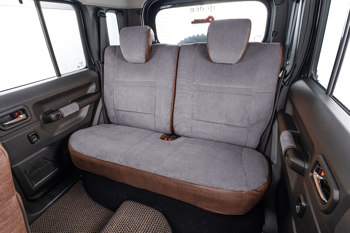 シートカバー  アンティークコーデュロイ グレーxヴィンテージブラウン