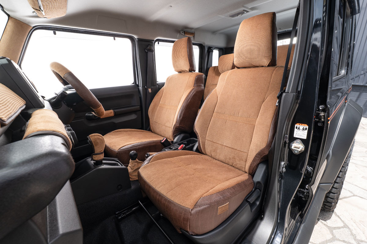 シートカバー  アンティークコーデュロイ キャメルxヴィンテージブラウン