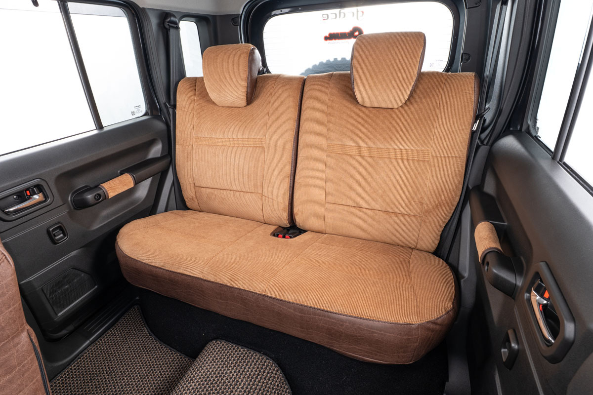 シートカバー  アンティークコーデュロイ キャメルxヴィンテージブラウン