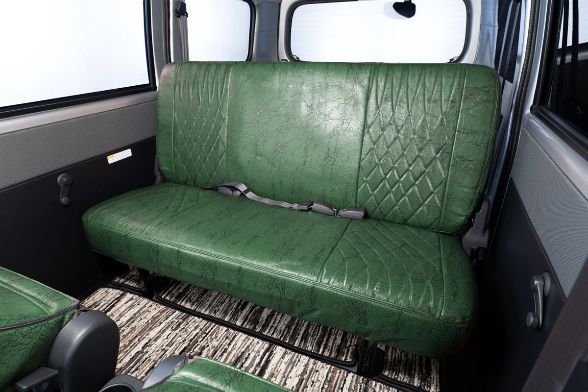 タウンエース シートカバー  アンティークデザインD　モスグリーン