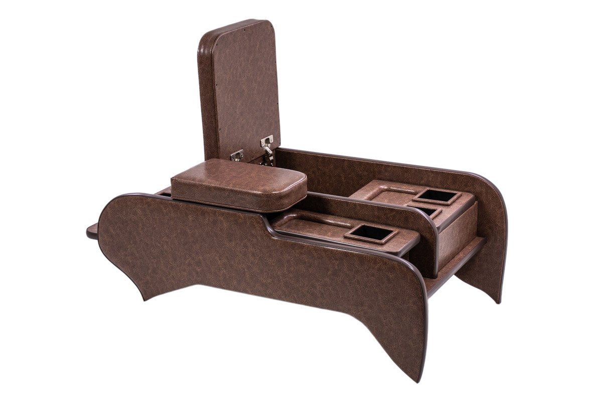 200系ハイエース標準 S-GLワイド用センターコンソール クラシックグロッシー　ブラウン単体イメージ