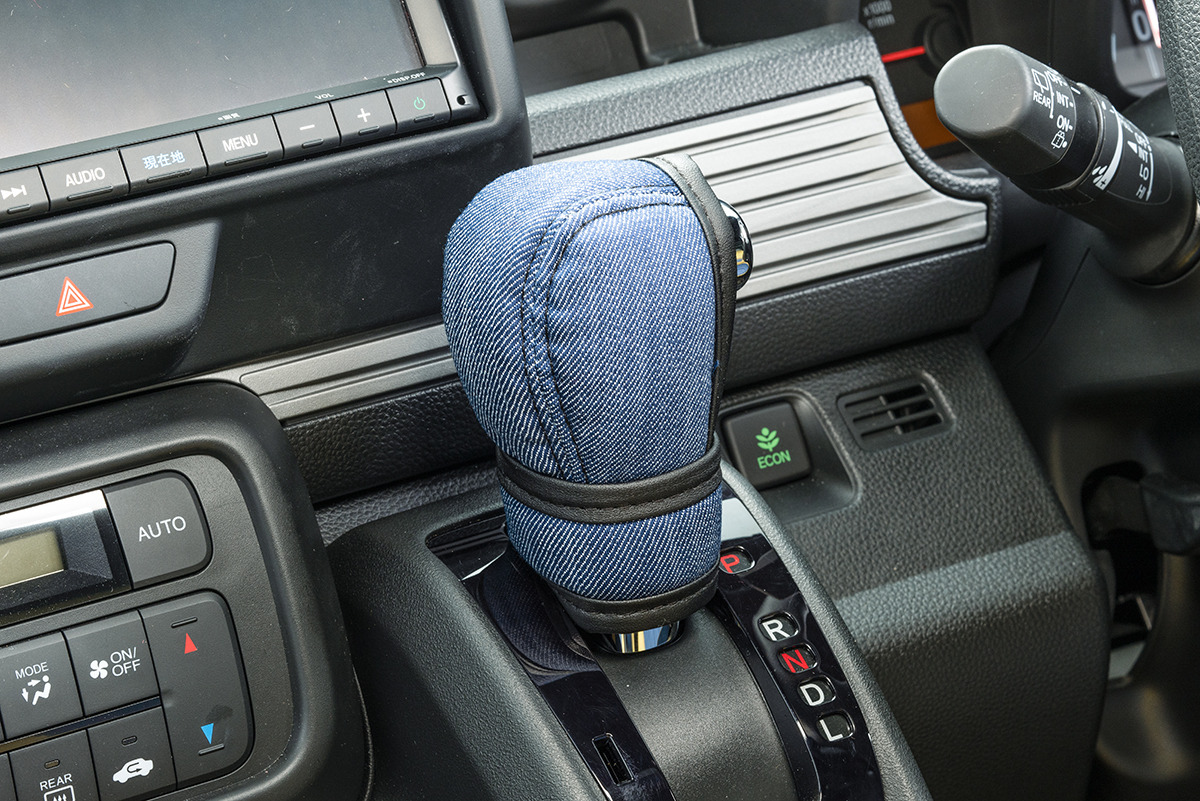 N-VAN シフトノブカバー&グリップカバーセット アンティーク デニム  