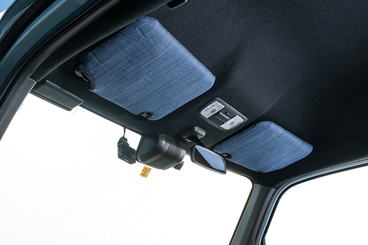 N-VAN サンバイザーカバー アンティーク 　デニムデザイン