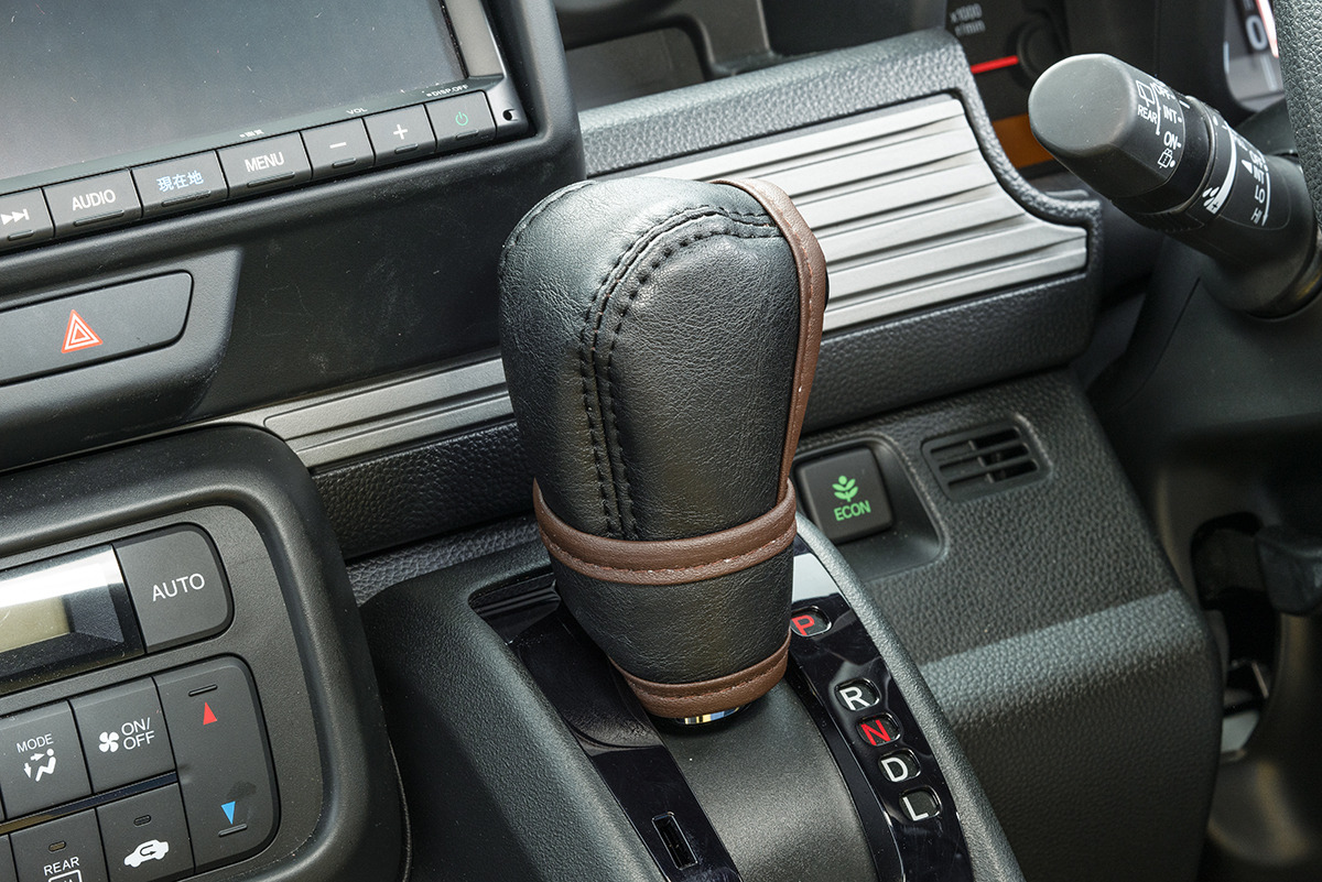 N-VAN シフトノブカバー&グリップカバーセット　 クラシックブラック