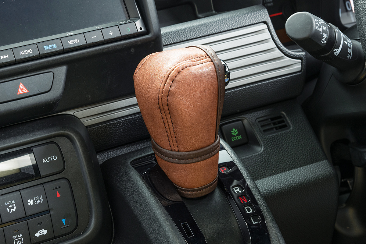 N-VAN シフトノブカバー&グリップカバーセット　 クラシックブラウン