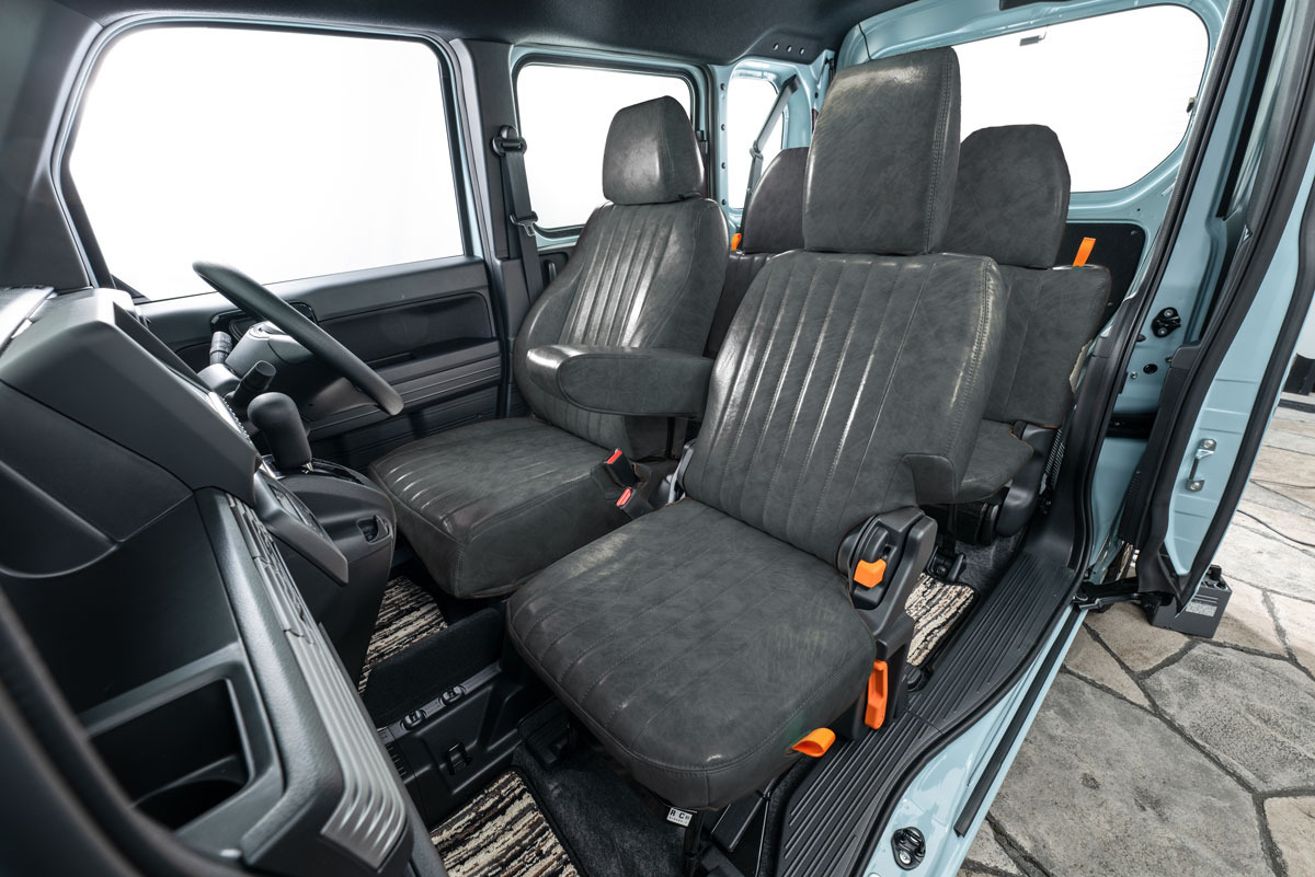 N-VAN シートカバー  アンティーク　グレイ