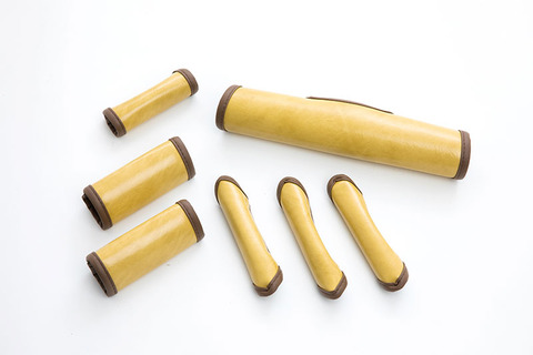 グリップカバー7点セット　アンティーク　クリームイエロー