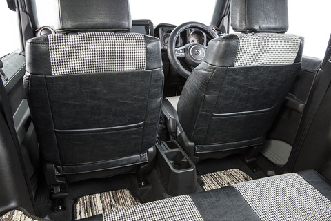 シートカバー 千鳥チェック前席バックレスト　