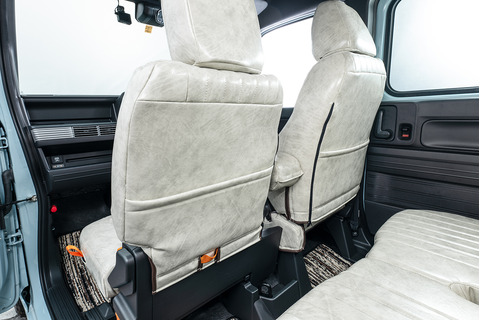 N-VAN シートカバー アンティークデザインS　シート背面デザイン