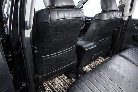 125ハイラックス　シートカバー クラシック　ブラック　シート背面デザイン