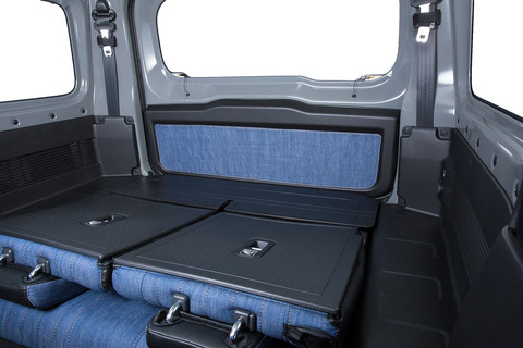 ジムニーJB64 シートカバー M.I.C DENIM　ラゲッジスペース　※リアゲートトリムアクセントは別売りです