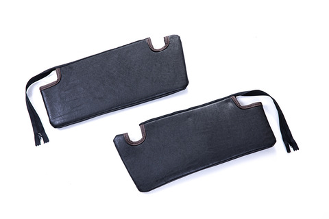 【ジムニーJB64/JB74専用】サンバイザーカバー クラシック　ブラック