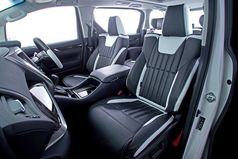 シートカバー 車種限定 30系ALPHARD & VELLFIRE　ブラックxホワイト