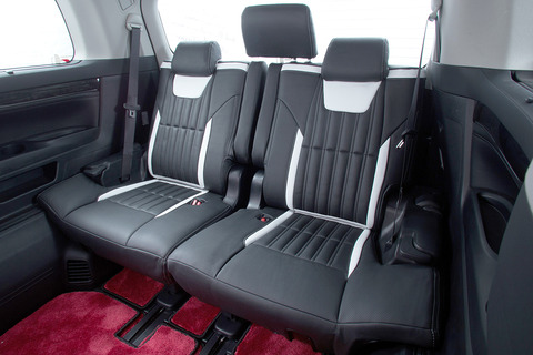 シートカバー 車種限定 30系ALPHARD & VELLFIRE　ブラックxホワイト