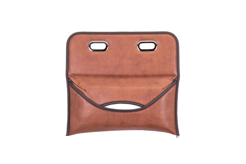 ヘッドレスト・ティッシュケース  クラシック　ブラウン