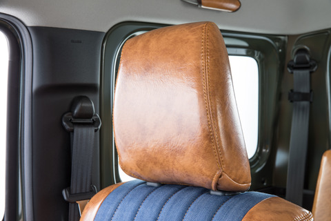 タウンエース　シートカバー クラシック シートカバー  アンティークデニム　キャメル