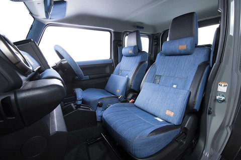 ジムニーJB64シートカバー  M.I.C DENIM　トータルコーディネート