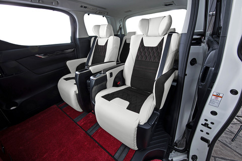 シートカバー　DEAR DIA EDITION　ラムースブラックxアイボリーxワインステッチ