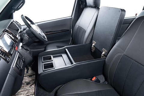 200系ハイエースS-GL用センターコンソール　プライム　アームレスト開閉