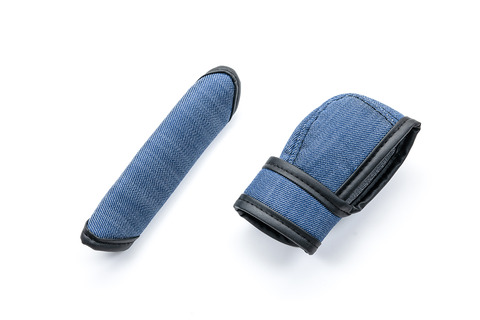 N-VAN シフトノブカバー&グリップカバーセット　 アンティーク　デニムデザイン