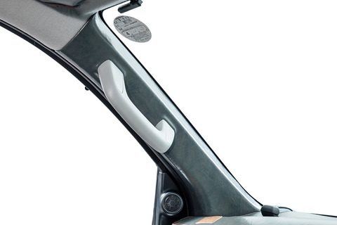 125ハイラックス ピラーパネル アンティーク 2個セットグレー　助手席側