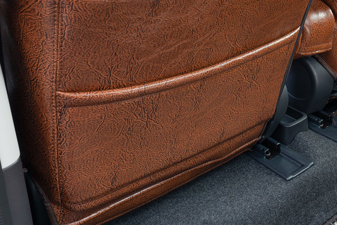 アトレーデッキバン シートカバー  アンティークデザインSブラウン前席背面デザインシートバックポケット標準装備