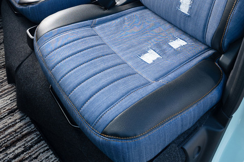 S700アトレー シートカバー  M.I.C DENIM前席座面詳細