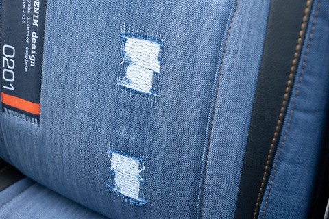 S700アトレー シートカバー  M.I.C DENIMダメージ加工