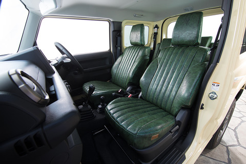 シートカバー  アンティークモスグリーン　ジムニー装着