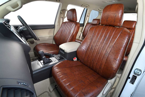 シートカバー  アンティークブラウン　プラド装着