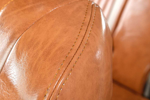 シートカバー  アンティークキャメル　プラド装着　ステッチ細部