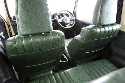 シートカバー  アンティーク前席背面デザイン