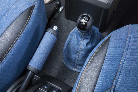 シフトブーツカバー　アンティーク　デニムデザイン