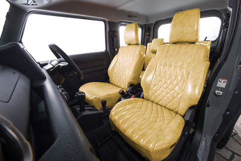 90ヴォクシー シートカバー  アンティークデザインD　クリームイエロー