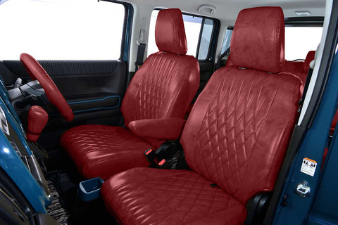 ライトエース シートカバー  アンティークデザインD　ボルドー