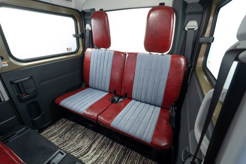 アトレーデッキバン シートカバー  アンティークデニム　ボルドー