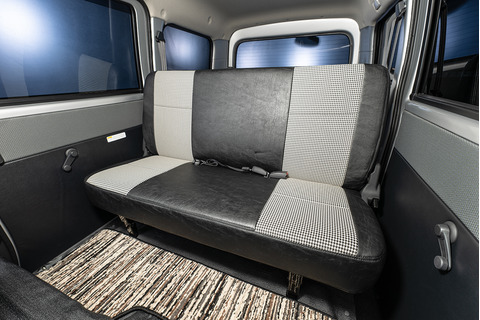 S700ハイゼットカーゴ　シートカバー 千鳥チェック　　後部座席