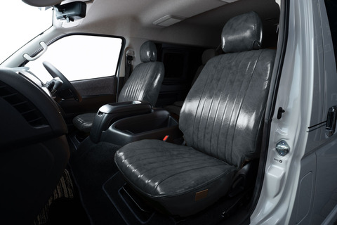 シートカバー  アンティークデザインSグレー