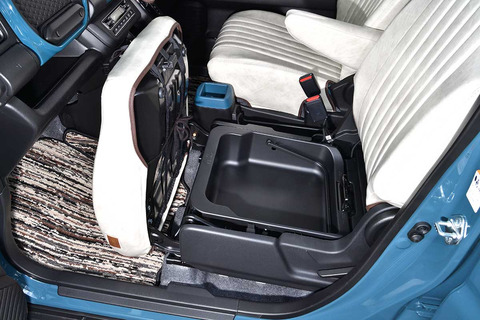 MR52S/MR92S　ハスラー　シートカバー アンティーク　シート下収納スペース