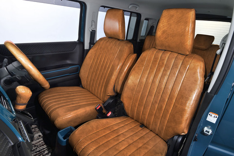 N-VAN シートカバー  アンティーク　キャメル