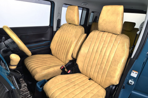 N-VAN シートカバー  アンティーク　クリームイエロー