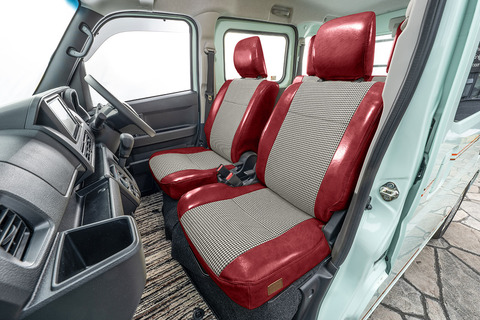 シートカバー  アンティーク千鳥　ボルドー