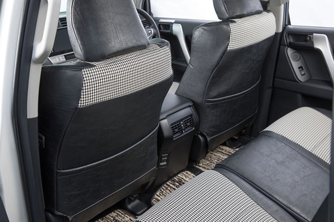 シートカバー 千鳥チェック　シート背面デザイン