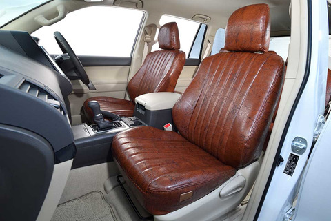 150プラド シートカバー アンティークデザインS　ブラウン